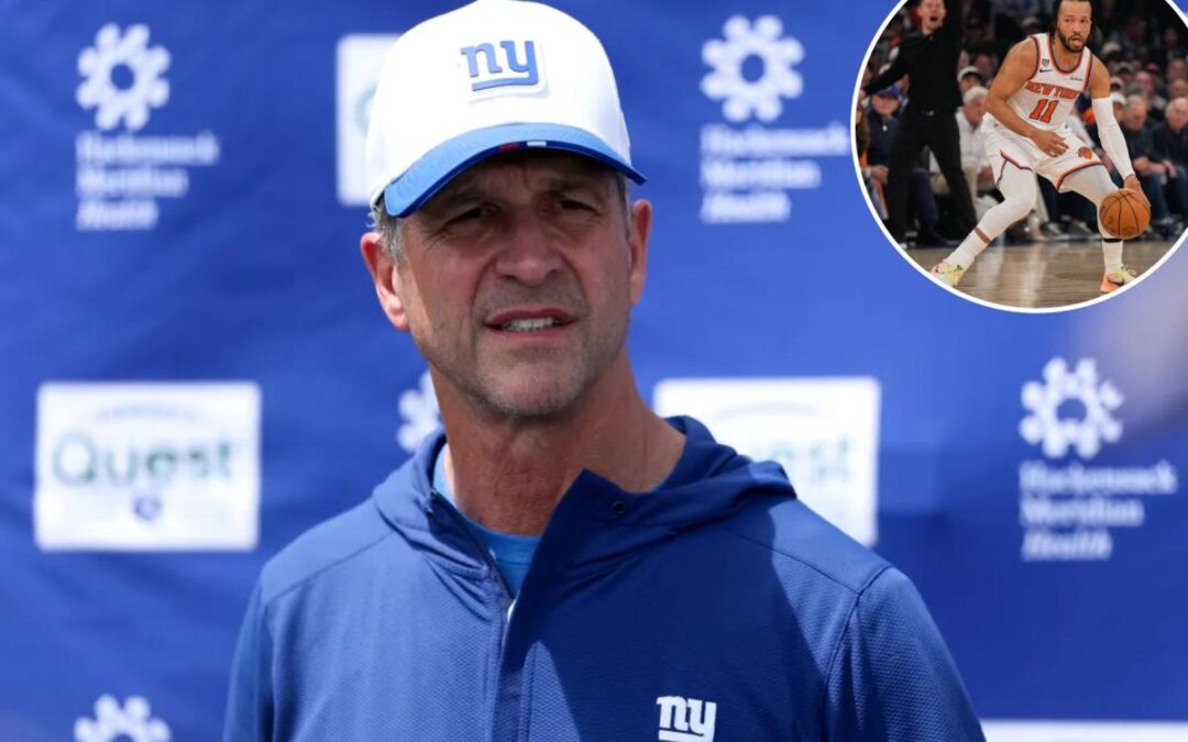 John Harbaugh: ‘Good to see’ Knicks’ success as Giants represent at pivotal Game 4