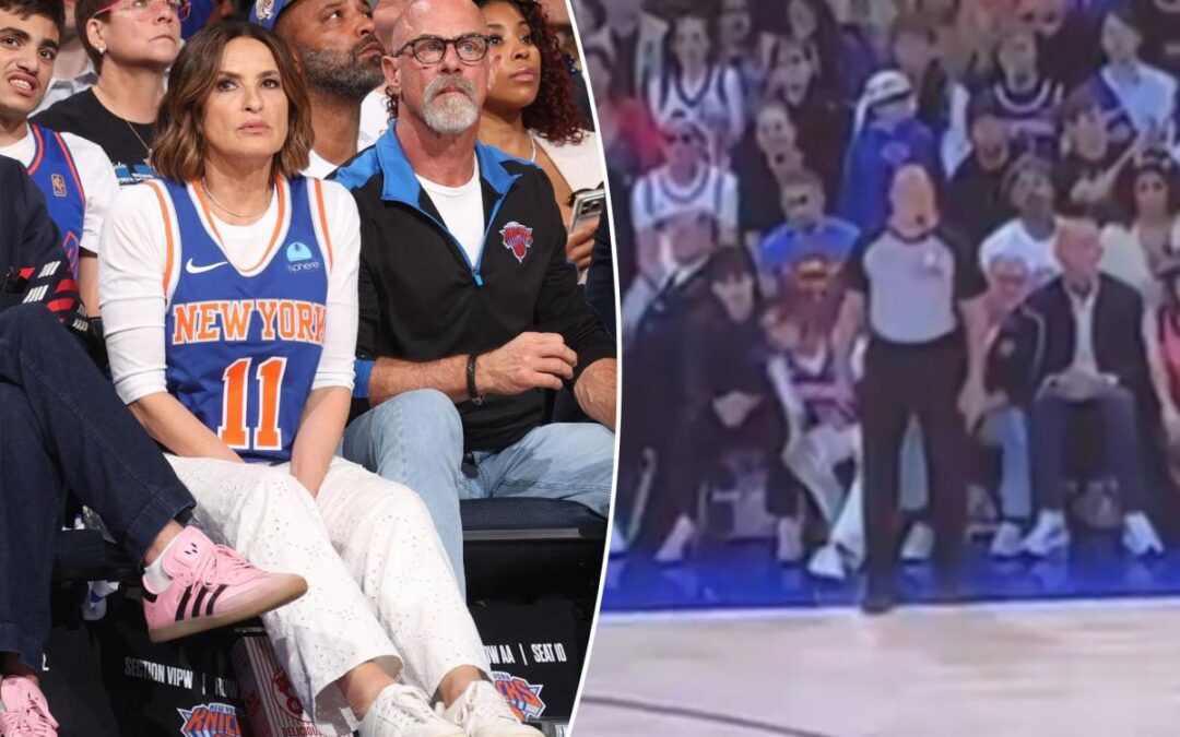 ‘Law & Order: SVU’ star Mariska Hargitay’s expensive Knicks celebrity row seat blocked by ref