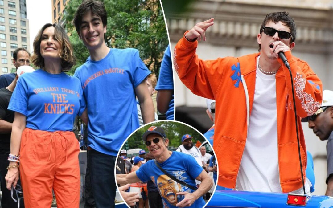 Mariska Hargitay, Timothee Chalamet among celebs showing out for Knicks’ championship parade