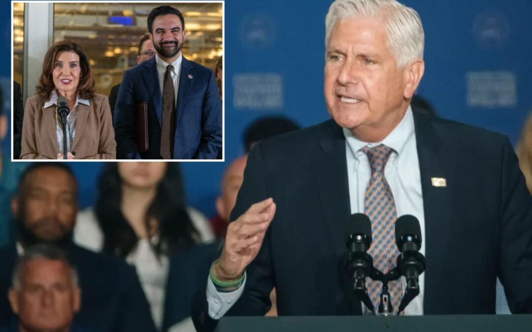 GOP governor hopeful Bruce Blakeman blasts ‘dangerous’ Mamdani, Hochul in pitch to moderates