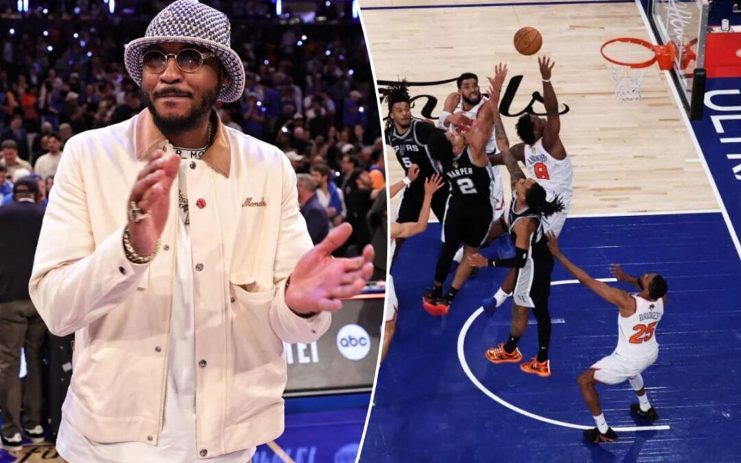 Carmelo Anthony says he played a role in Knicks’ improbable Game 4 comeback