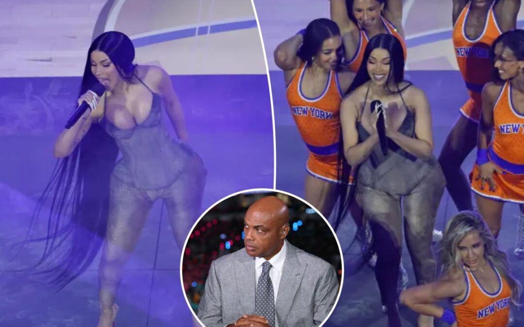 Charles Barkley, ‘Inside the NBA’ crew drool over Cardi B during halftime of Game 3