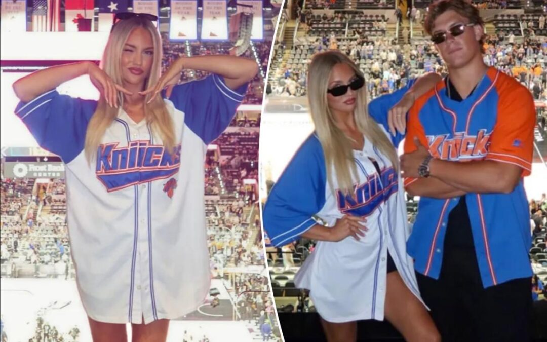 Jaxson Dart’s girlfriend Marissa Ayers gushes over Knicks’ title in her ‘New York rookie year’