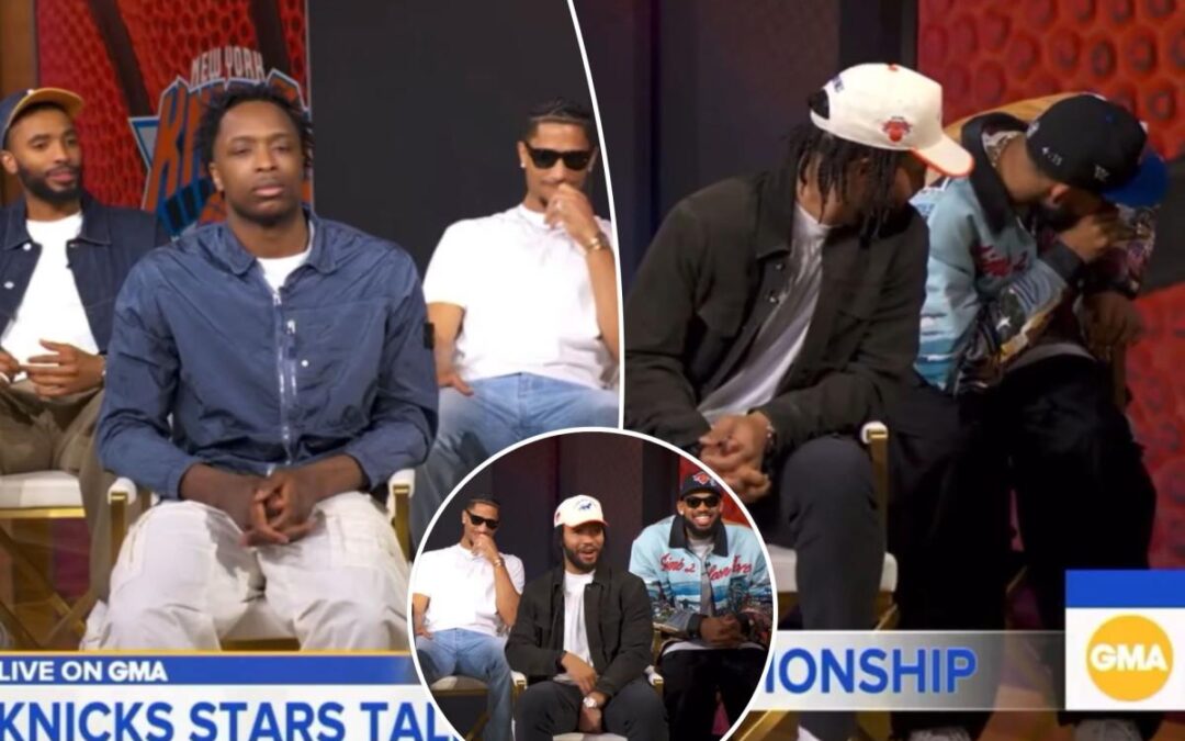 Knicks can’t contain their laughter  at stone-faced OG Anunoby in viral ‘GMA’ moment