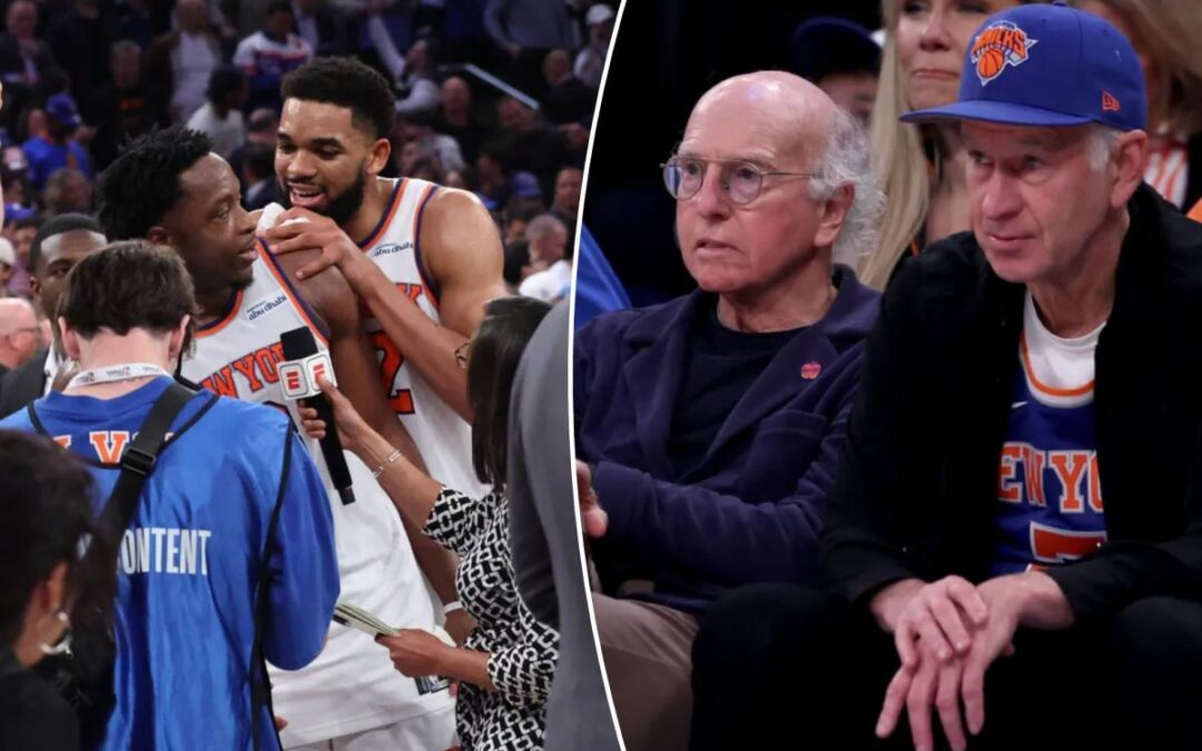 Larry David told John McEnroe ‘let’s get outta here’ as Knicks trailed by 29 in NBA Finals Game 4