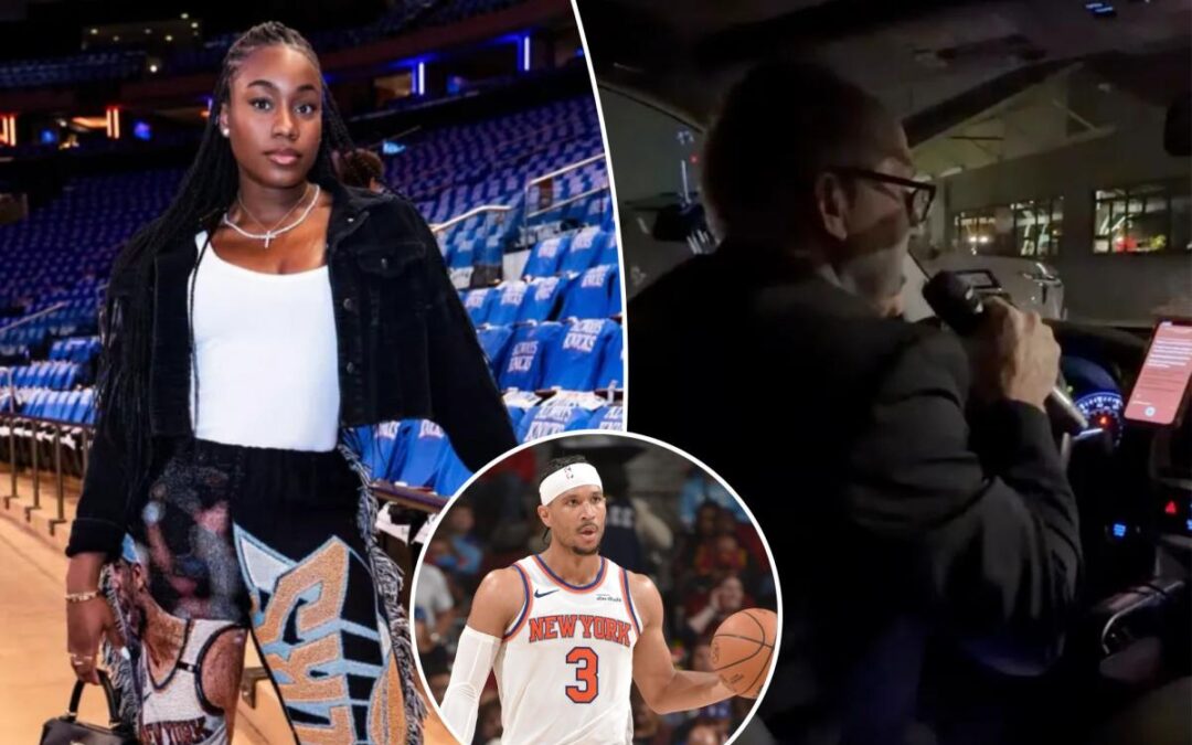 Knicks guard Josh Hart’s wife ‘pissed off’ over karaoke-singing driver in bizarre scene ahead of NBA Finals
