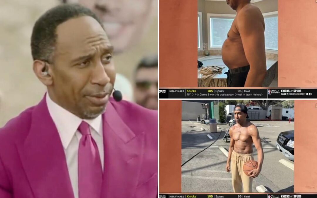 Stephen A. Smith flaunts rare shirtless picture, displays weight loss on ‘First Take’