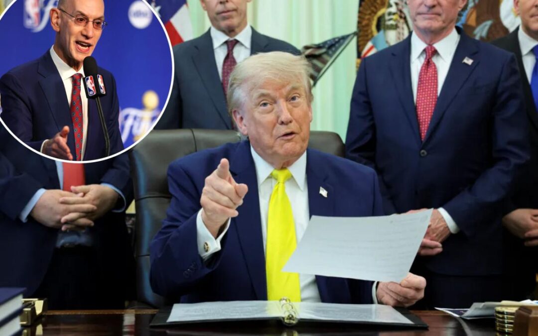 Adam Silver ‘thrilled’ that Trump will attend Knicks-Spurs NBA Finals Game 3