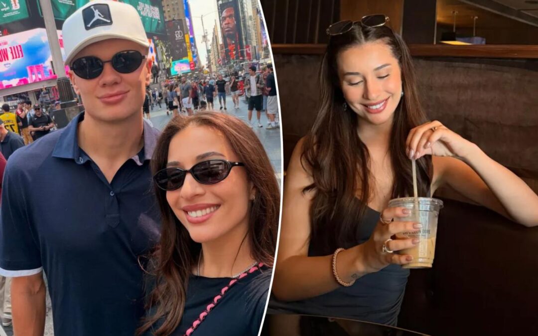 Erling Haaland’s girlfriend Isabel shows United States love before Norway World Cup game