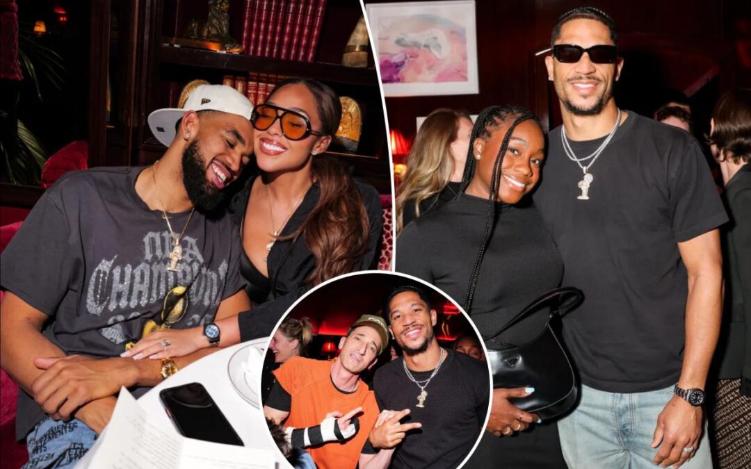 Knicks stars mingle with A-listers at private club after championship parade