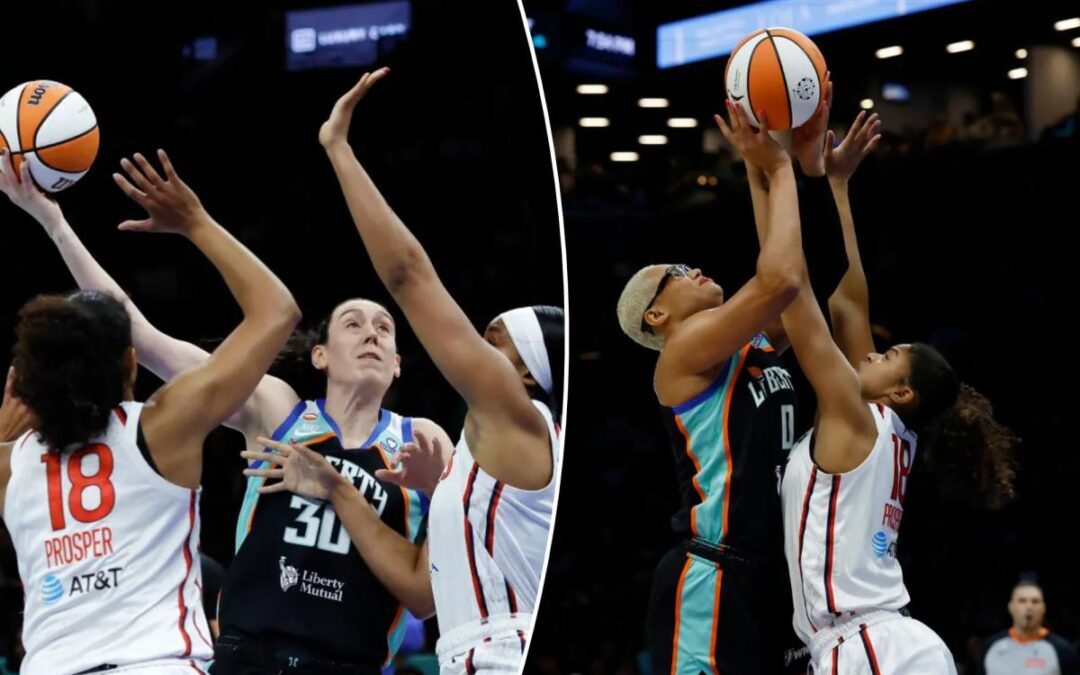 Liberty’s eight-game winning streak snapped in messy loss to Mystics