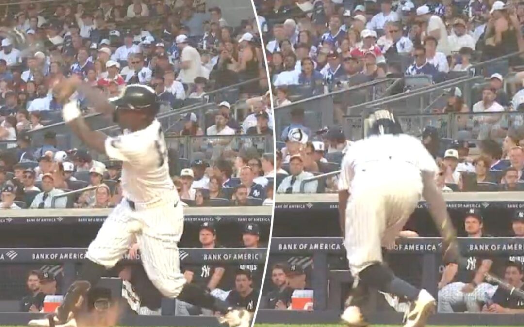 Jazz Chisholm Jr. exits after fouling ball off groin in brutal Yankees scene