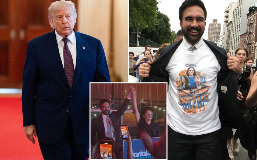Fired-up Trump issues warning after Mamdani-backed socialists sweep NY congressional primaries