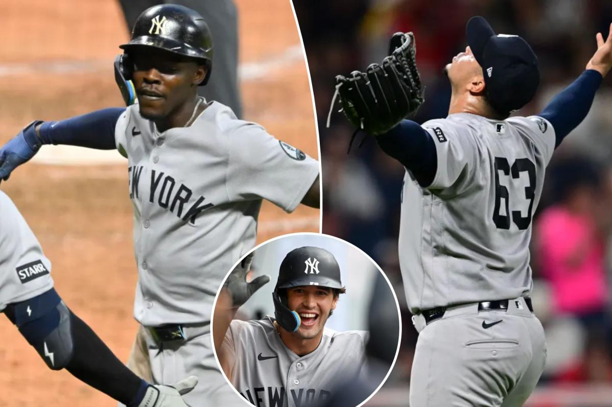 Jazz Chisholm’s Jr.’s late homer, bullpen propel Yankees past Guardians