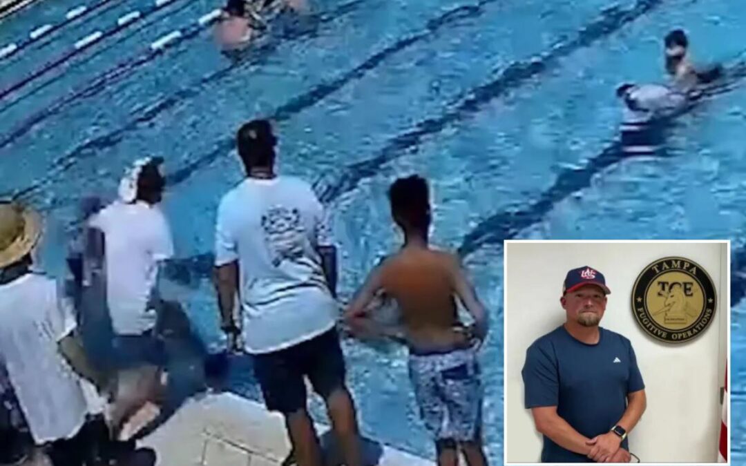 ICE officer makes heroic rescue after 6-year-old girl has pool emergency