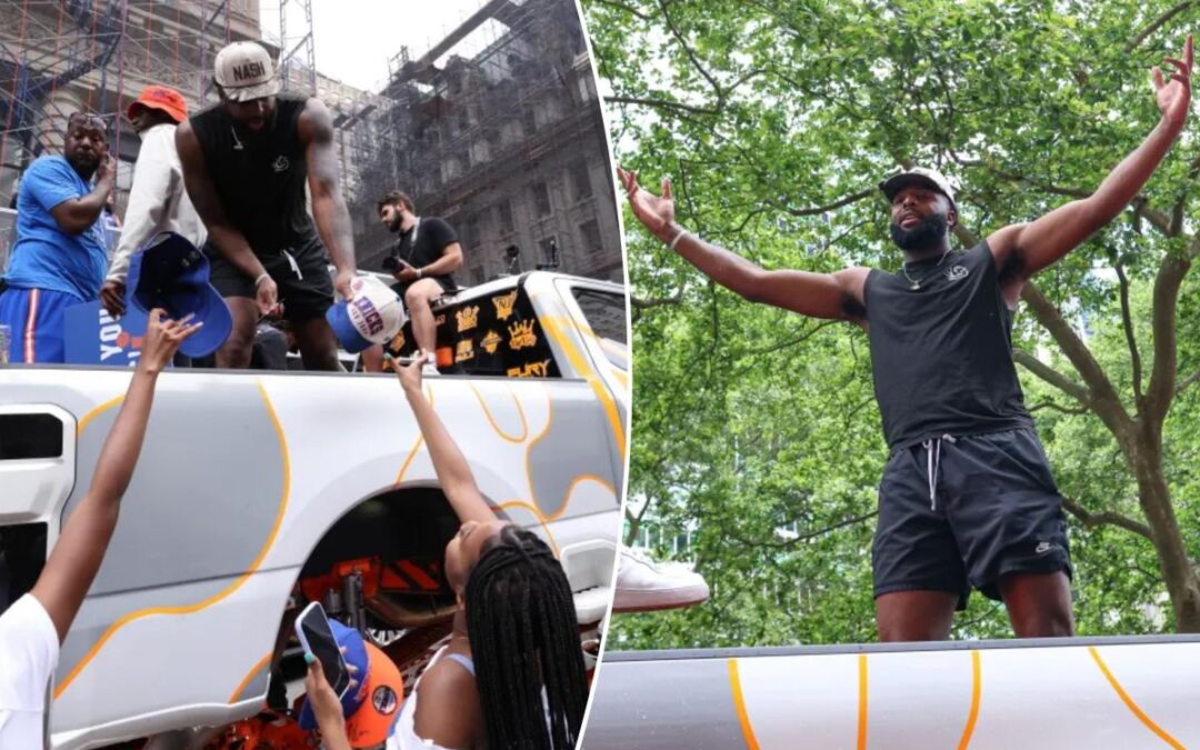 Mitchell Robinson’s heartwarming gesture with neighborhood on night before Knicks’ title parade