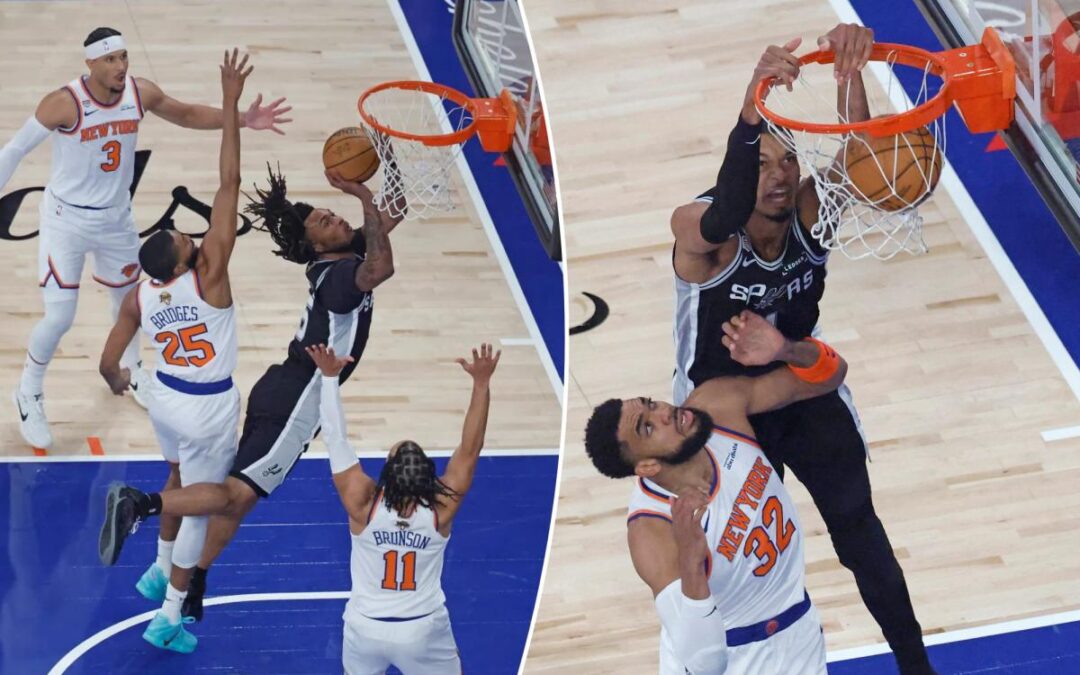 Victor Wembanyama, Spurs punish Knicks in paint as key Finals advantages dry up