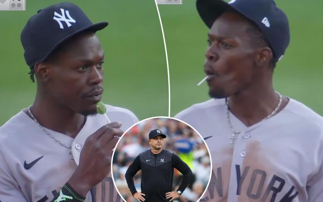 Aaron Boone angry with Jazz Chisholm for lollipop antics: ‘That pisses me off’