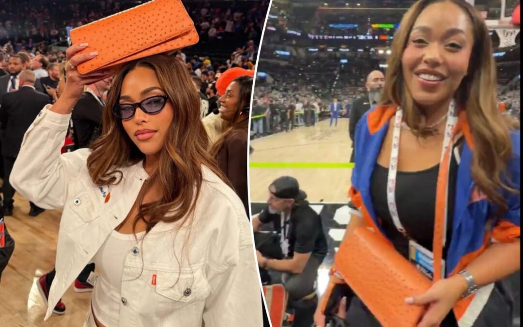 Jordyn Woods brings Knicks unofficial lucky charm to Game 5 as bag craze surges
