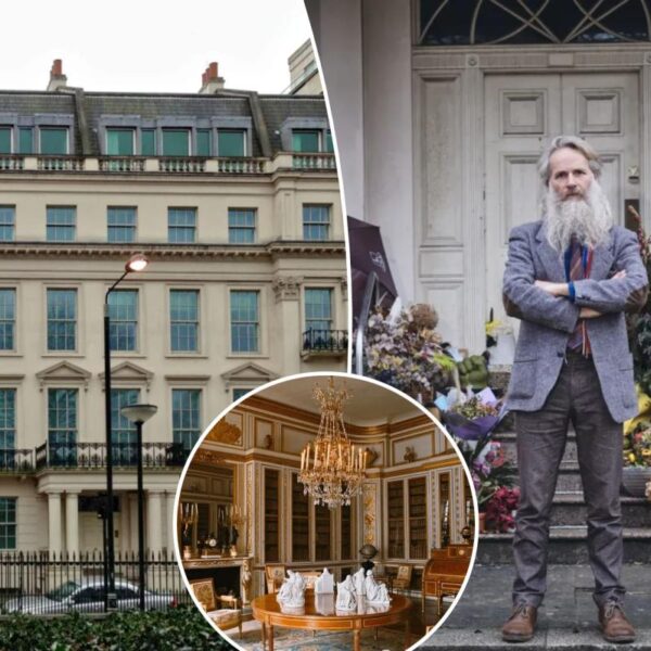 $300M mansion with 24 jewel-encrusted bathrooms has only 1 resident: a homeless man living on its porch