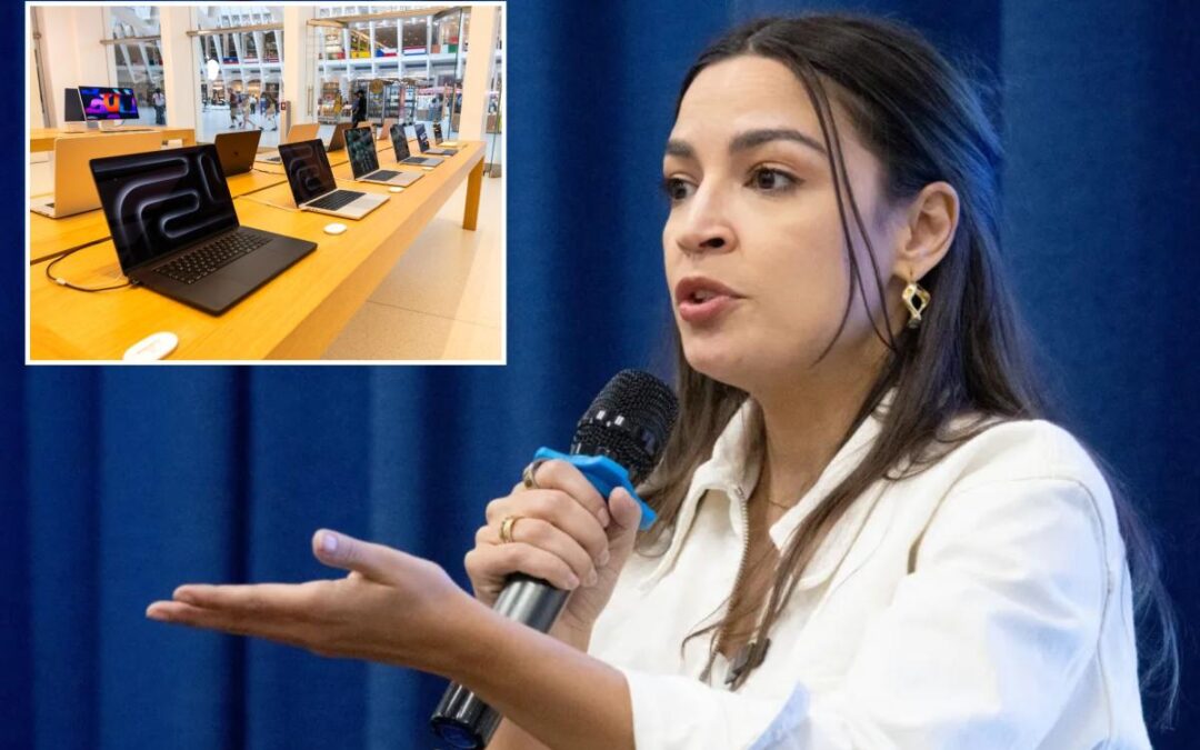 AOC says Congress should break up Apple amid looming price hikes for MacBooks and iPhones