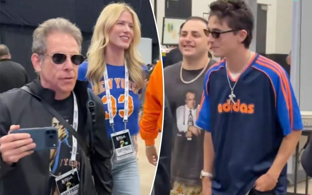 Knicks’ celebrities led by Ben Stiller, Timothée Chalamet invade San Antonio for Game 1 of NBA Finals