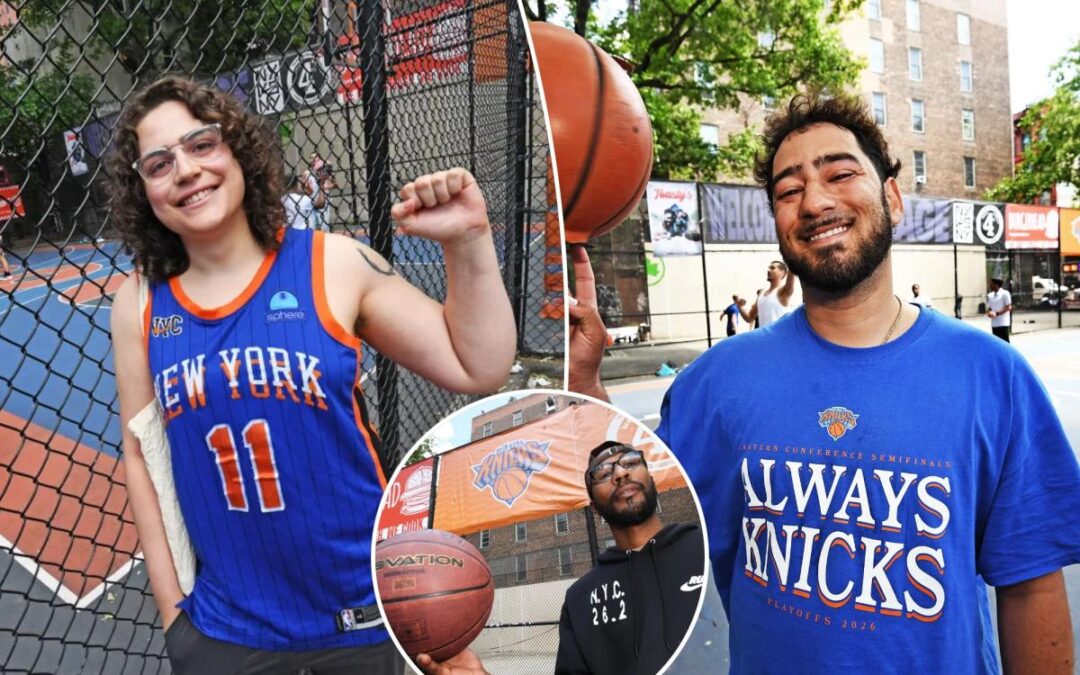 The Cage, legendary NYC basketball mecca, is overrun with Knicks Fever