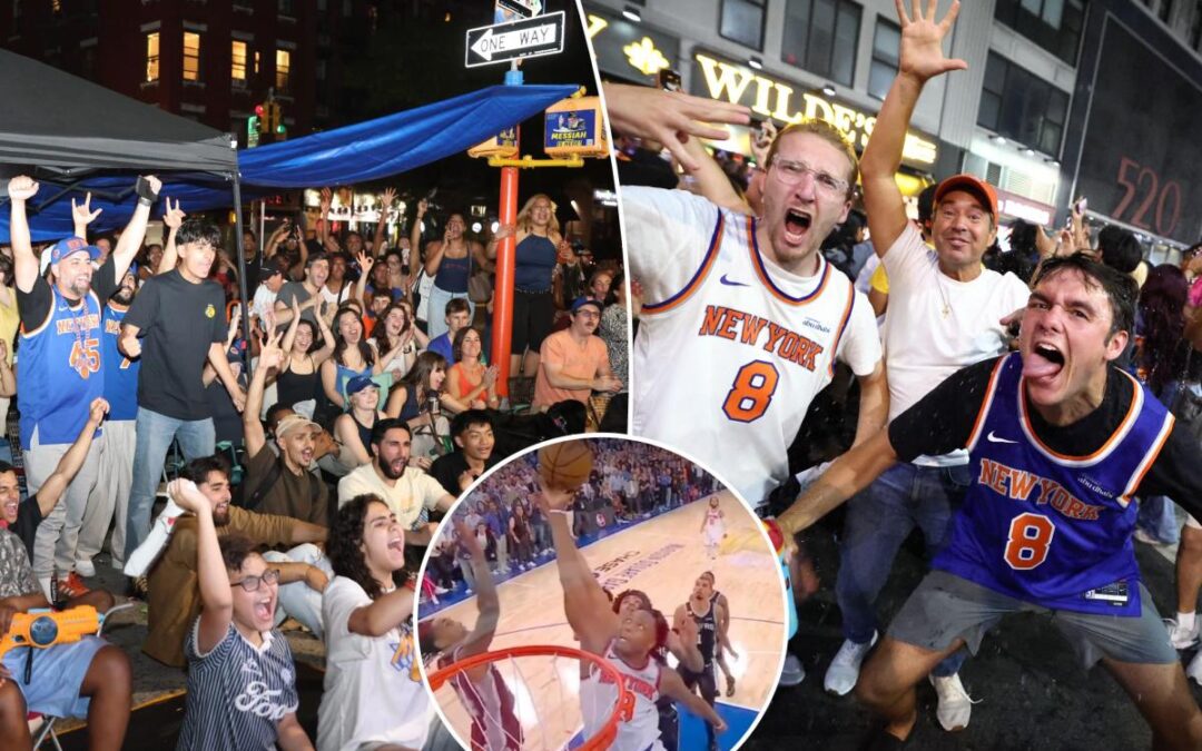 NYC abuzz as thousands celebrate Knicks’ stunning Game 4 victory — flooding streets, bars, bodegas: ‘Electrifying’
