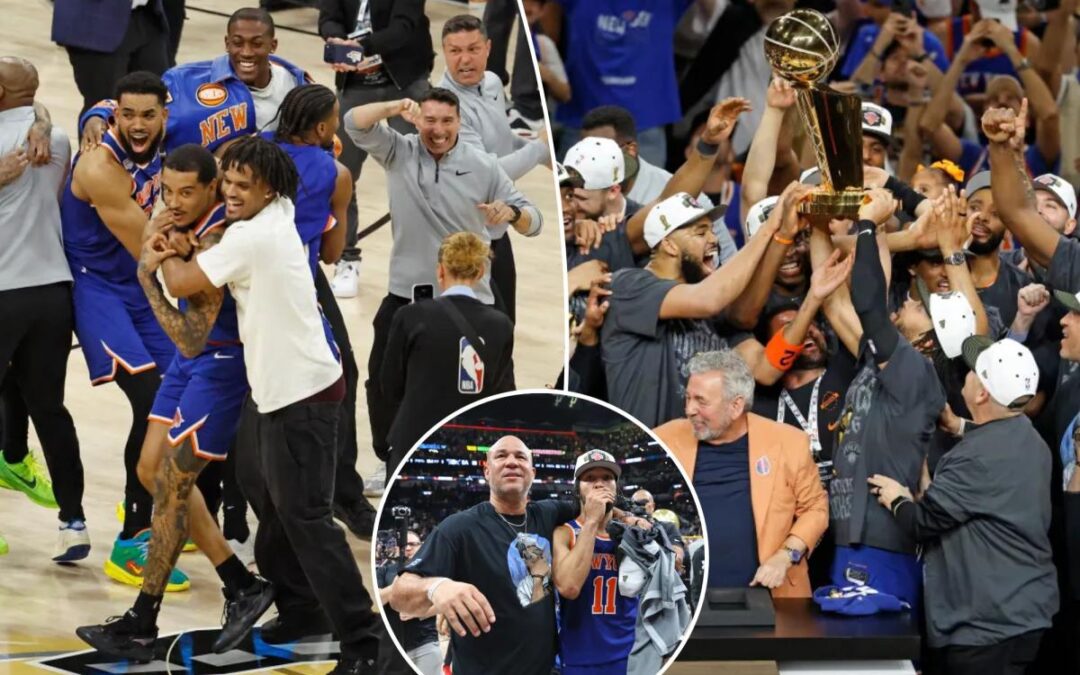 Knicks let loose in championship festivities after months of hypnotic focus and resiliency
