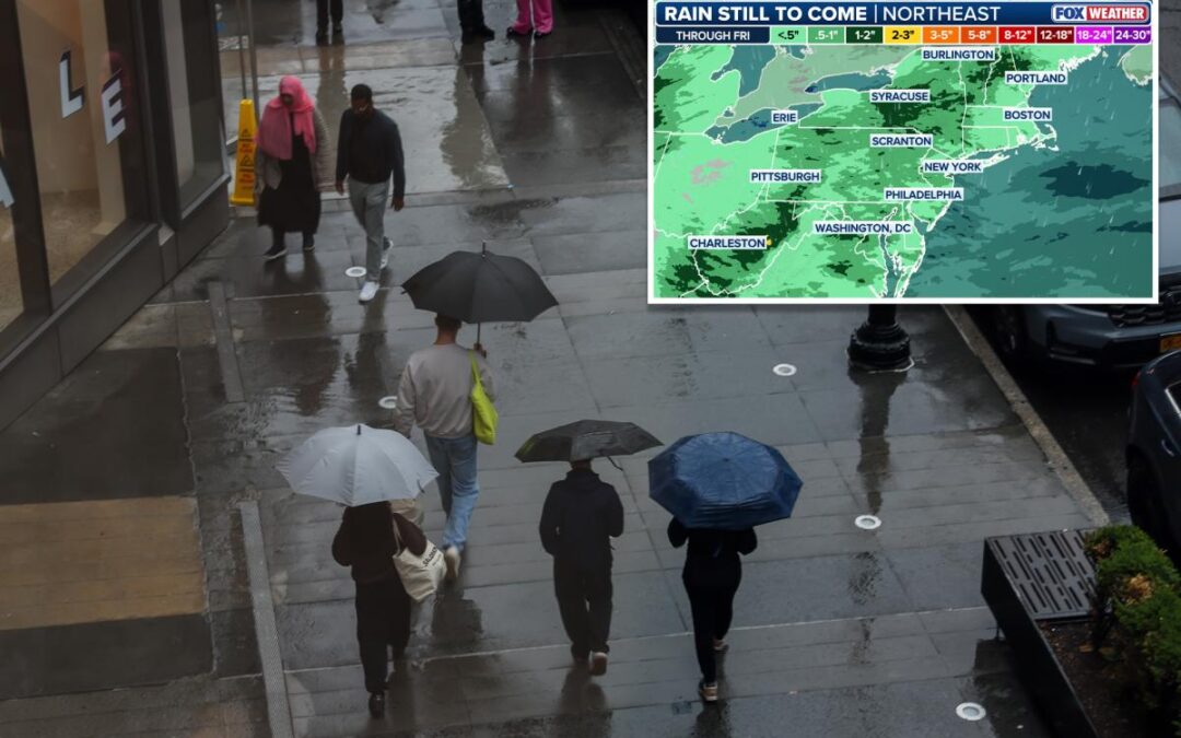Millions across the Northeast to get drenched with severe rain following extreme heat wave