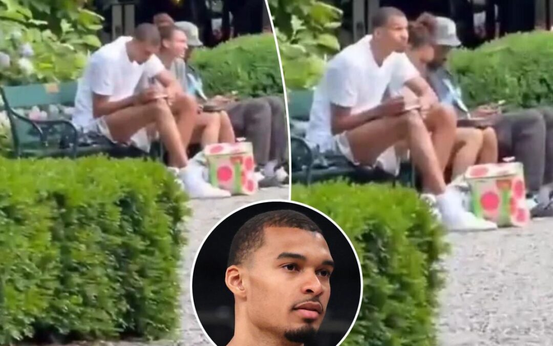 Spurs’ Victor Wembanyama spotted ‘drawing a statue’ in Gramercy Park ahead of NBA Finals Game 3