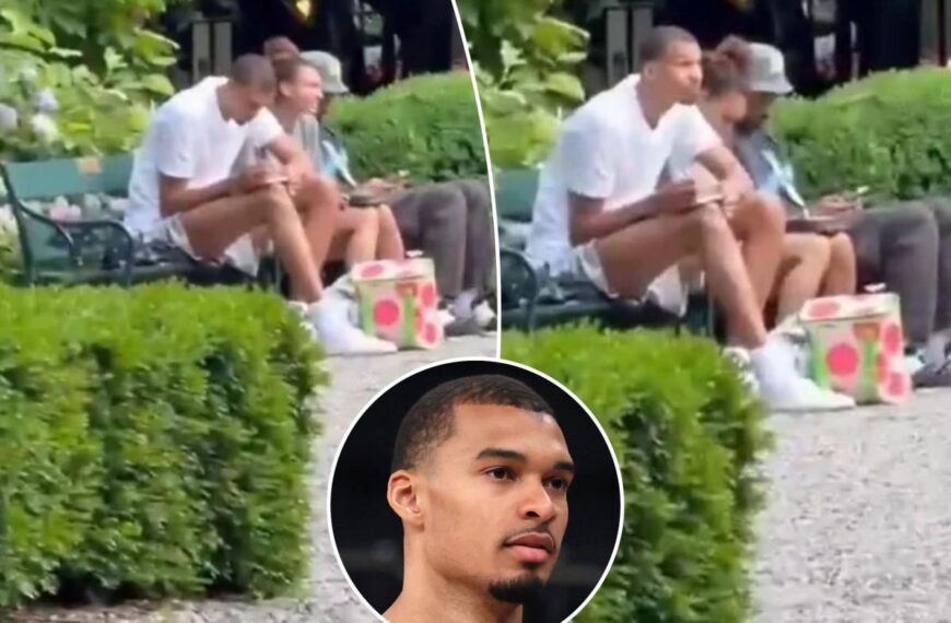 Spurs’ Victor Wembanyama spotted ‘drawing a statue’ in Gramercy Park ahead of NBA Finals Game 3