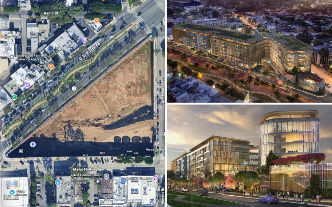 Giant dirt triangle in West Hollywood to transform into 282-home development in glistening new plans