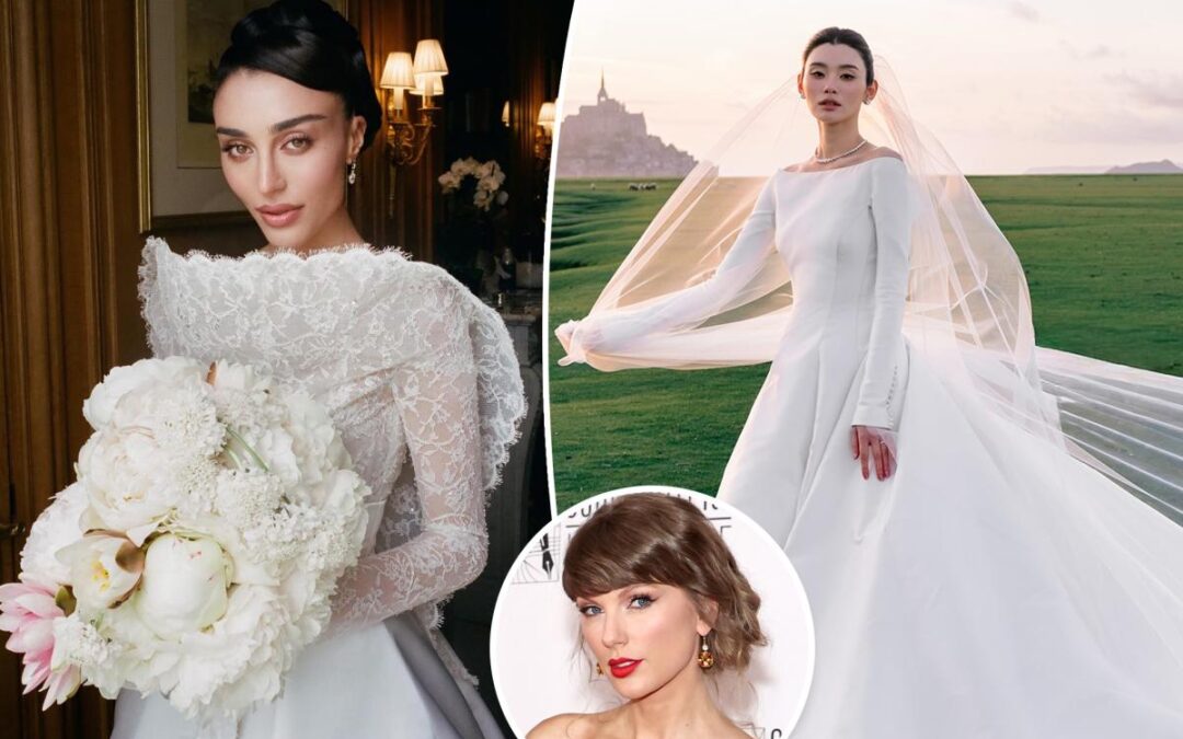 Before dressing Taylor Swift, Dior’s Jonathan Anderson made two other couture wedding dresses — see the brides’ looks