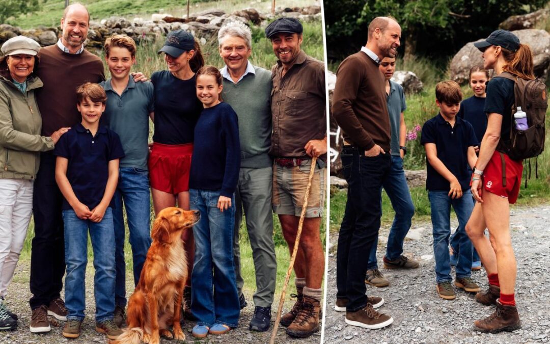 Kate Middleton shows off new photos posing with all three kids — including a surprisingly tall Prince George