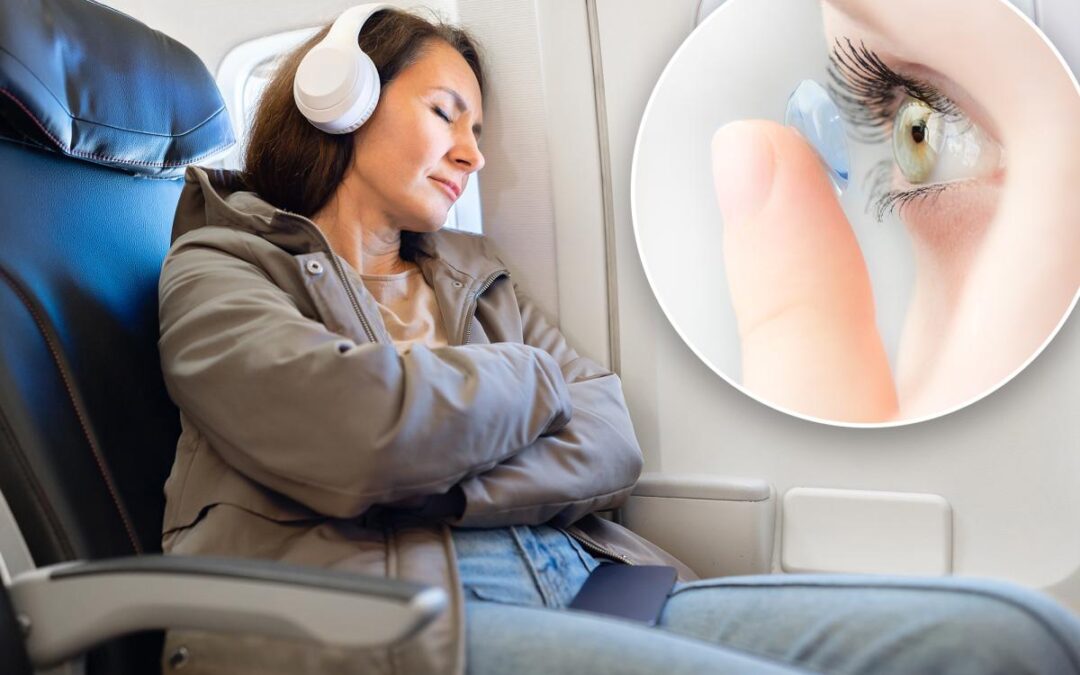 Why you should rethink wearing contact lenses on airplanes