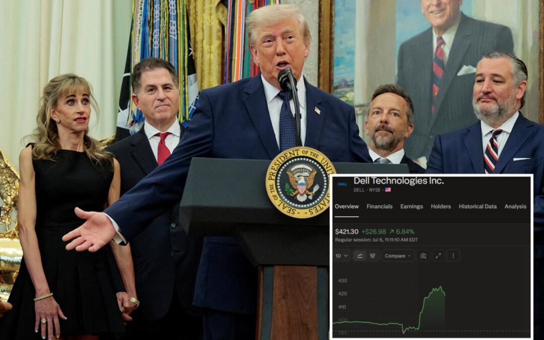 Dell stock jumps after Trump tells Americans, ‘Go out and buy a Dell computer’