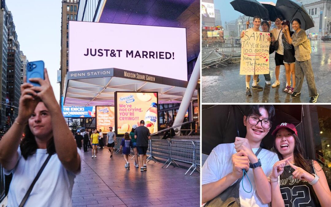 Tourists stumble upon Taylor Swift, Travis Kelce’s MSG nuptials in ‘very cool’ NYC moment: ‘Wish they did this in Chicago’