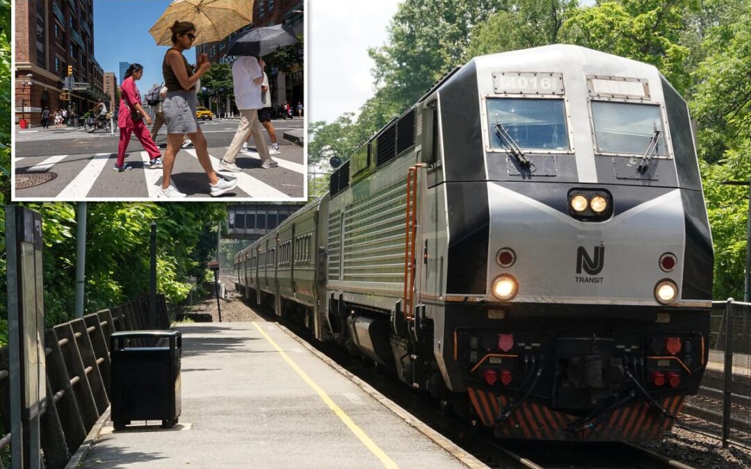 NJ Transit commutes thrown into chaos as extreme heat causes delays, cancellations