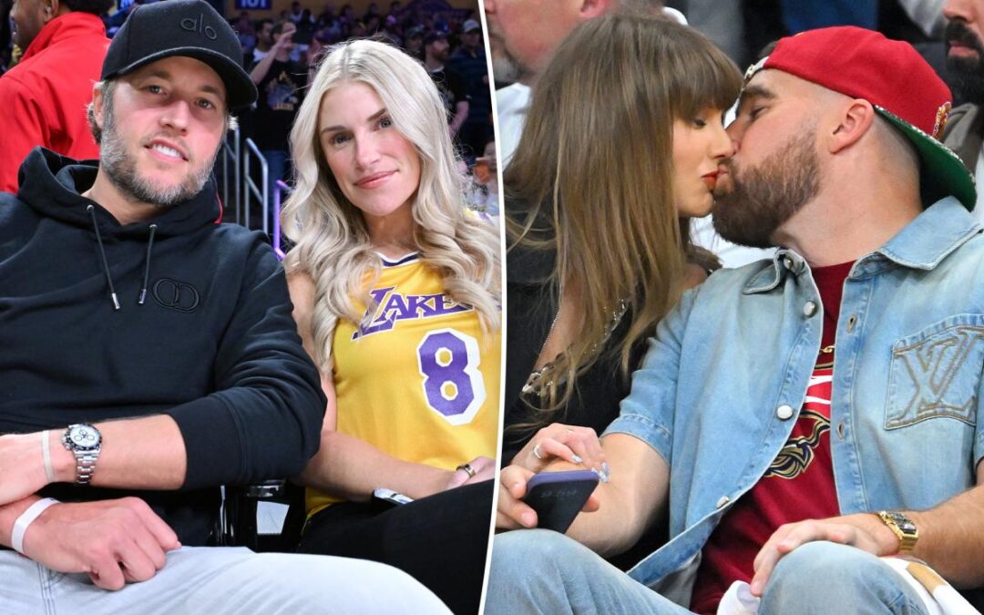 Matt Stafford’s wife Kelly says it all with Taylor Swift-Travis Kelce wedding comment
