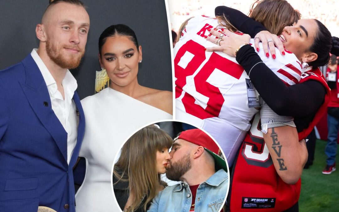 George and Claire Kittle share telling Taylor Swift-Travis Kelce wedding reflection