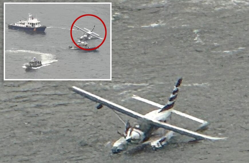 Seaplane carrying 10 passengers crashes into NYC’s East River