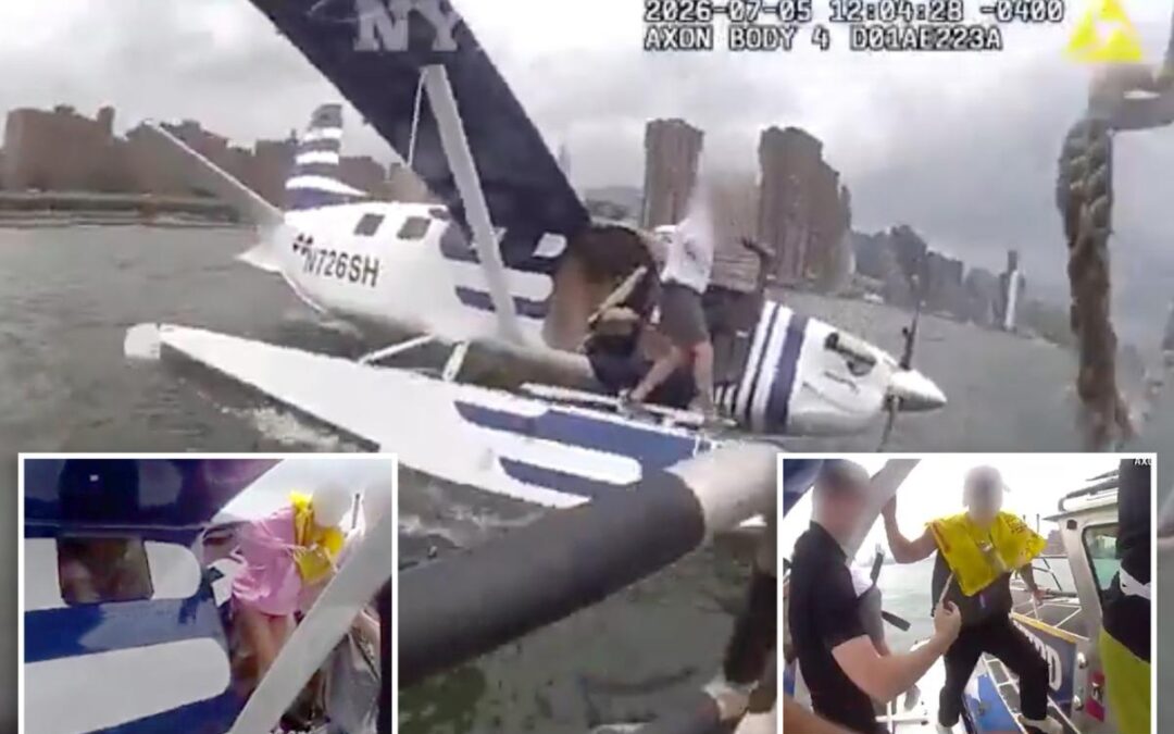 Dramatic new video reveals frantic rescue of passengers in downed seaplane on East River