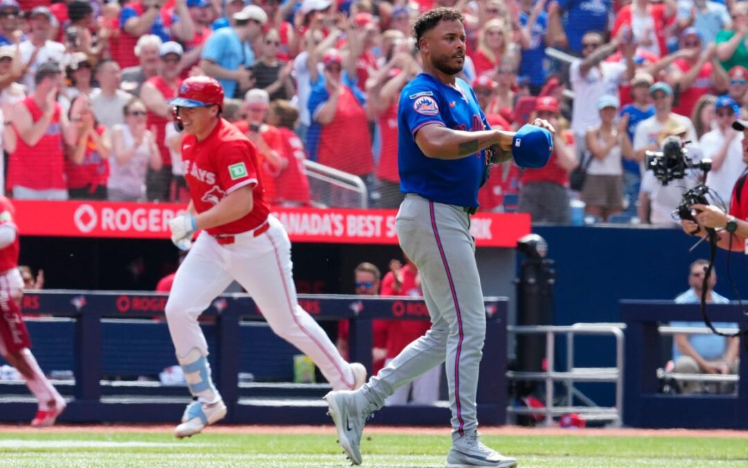 Freddy Peralta’s dud buries Mets as veteran’s miserable season continues in loss to Blue Jays