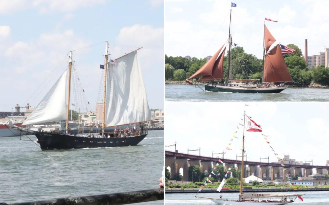 Breath-taking parade of ships sail East River in sneak preview of historic July 4th flotilla