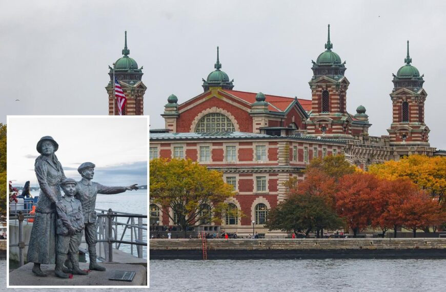 Descendants of first immigrant to pass through Ellis Island celebrate American Dream