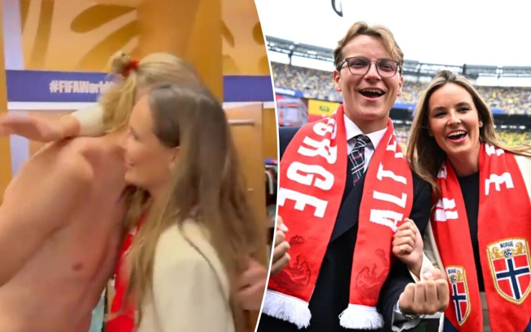 Norway’s future queen Ingrid Alexandra gets in on World Cup locker room celebration
