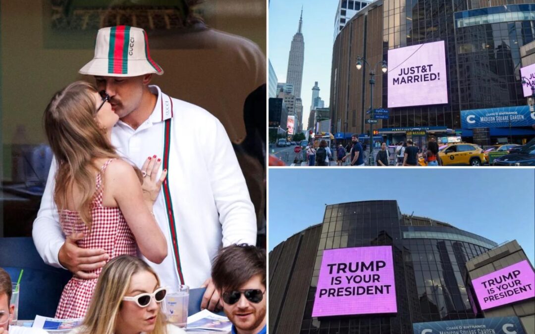 White House spoofs Taylor Swift and Travis Kelce MSG marriage announcement: ‘Trump is your president’ 