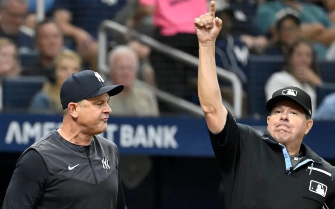 Yankees’ Aaron Boone, Brad Ausmus ejected in double play review brouhaha