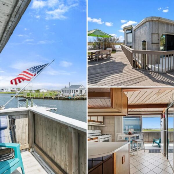 Long Island’s only legal floating home hits the market for $449K